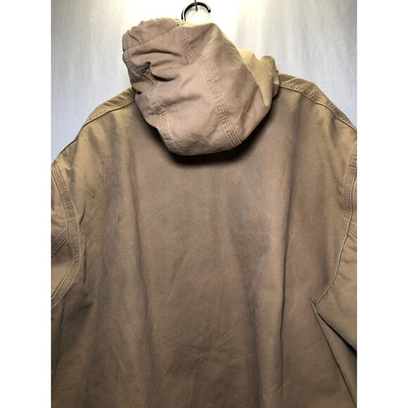 Carhartt Men's Hooded Canvas Work Jacket J280 2XL Quilted Flannel Lined, Canvas - Picture 10 of 16